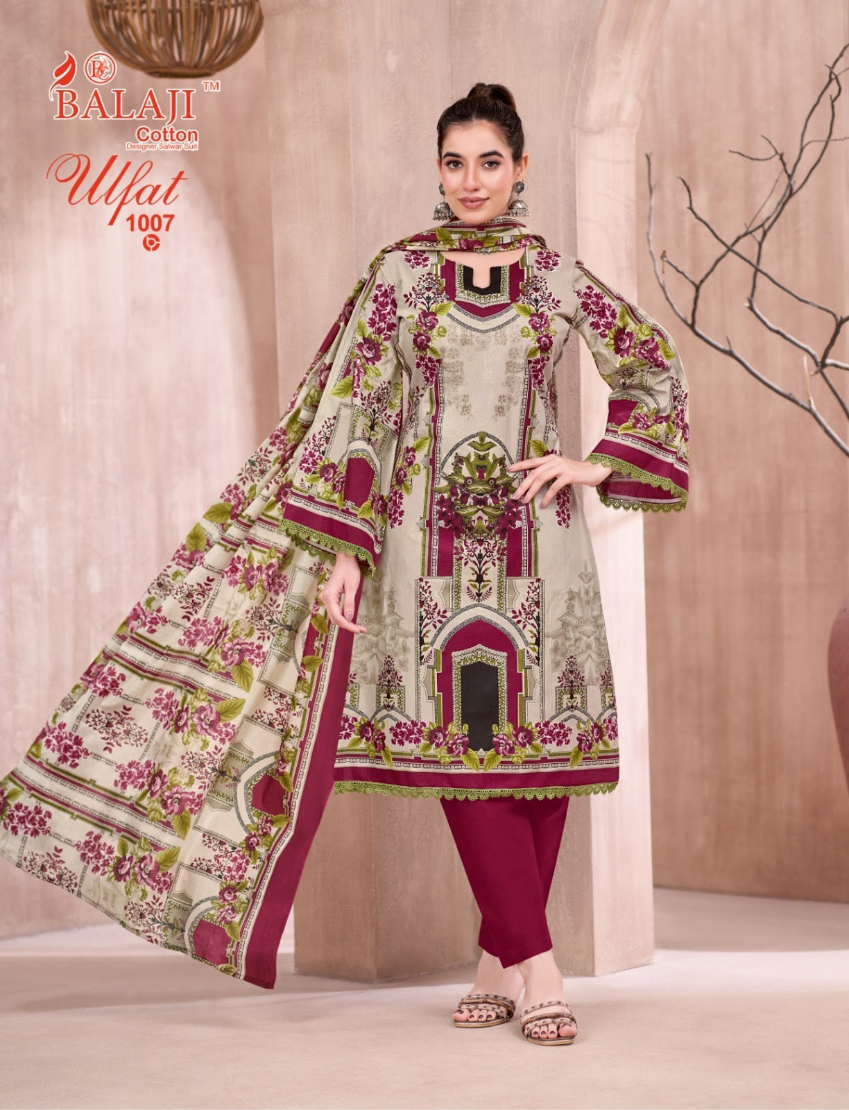 Ulfat Vol 1 Balaji Cotton Karachi Readymade Suits Wholesale Price