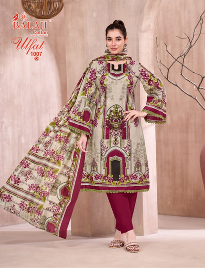Ulfat Vol 1 Balaji Cotton Karachi Readymade Suits Wholesale Price