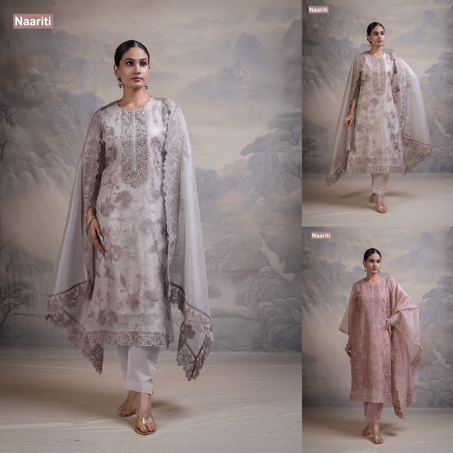 Ulfir 2839 Naariti Tissue Pant Style Suits Supplier