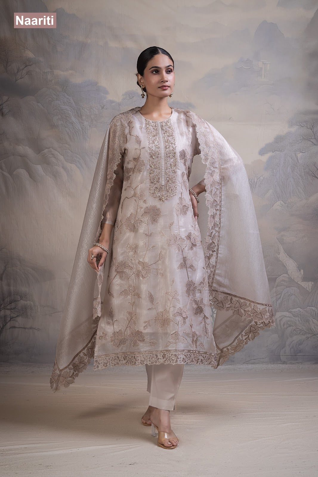 Ulfir 2839 Naariti Tissue Pant Style Suits Supplier