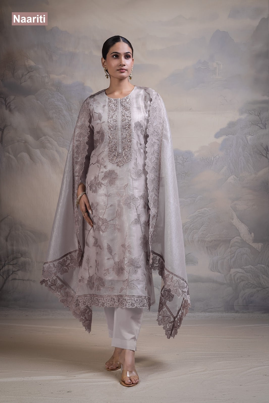 Ulfir 2839 Naariti Tissue Pant Style Suits Supplier
