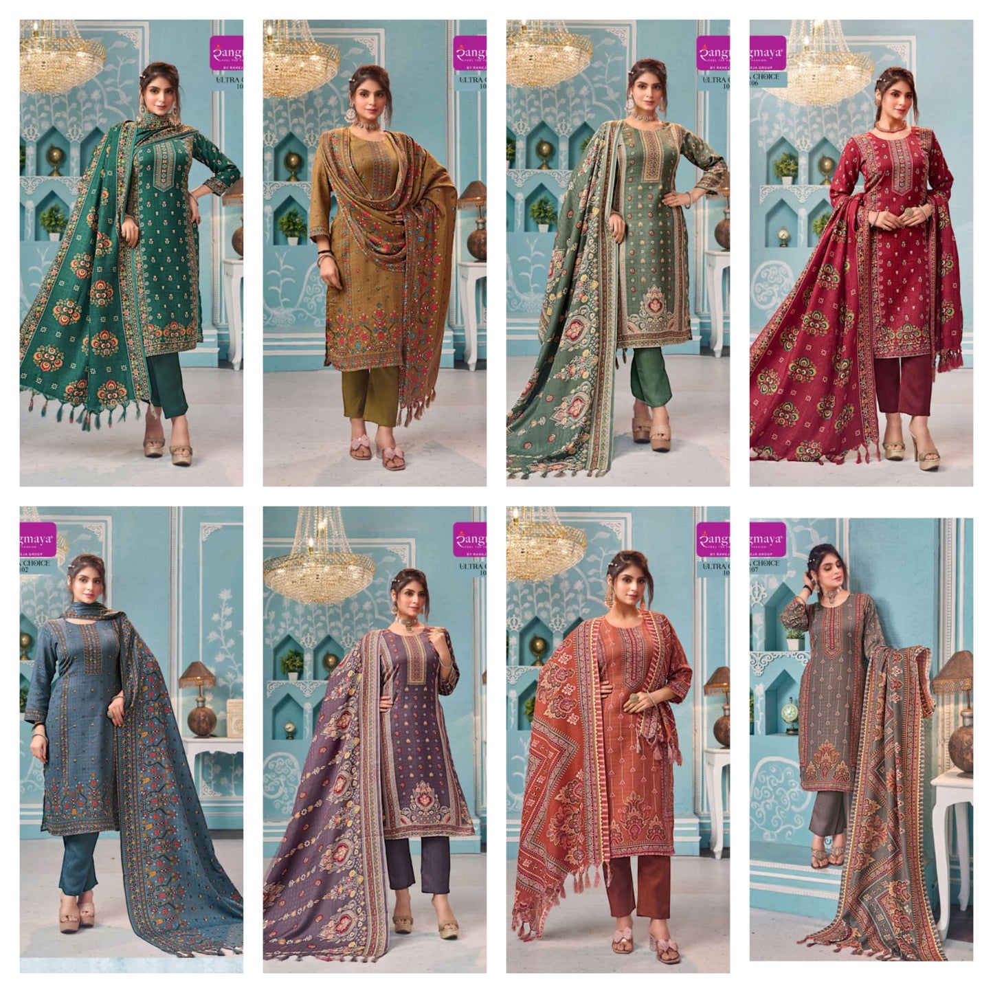 Ultra Choice Rangmaya Readymade Pashmina Suits Manufacturer India