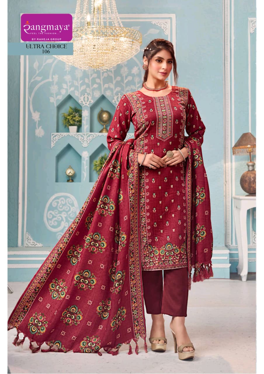 Ultra Choice Rangmaya Readymade Pashmina Suits Manufacturer India