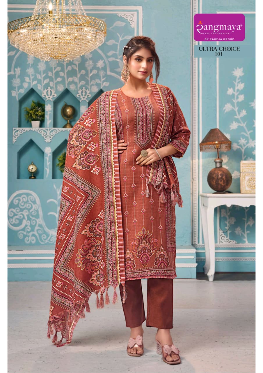 Ultra Choice Rangmaya Readymade Pashmina Suits Manufacturer India