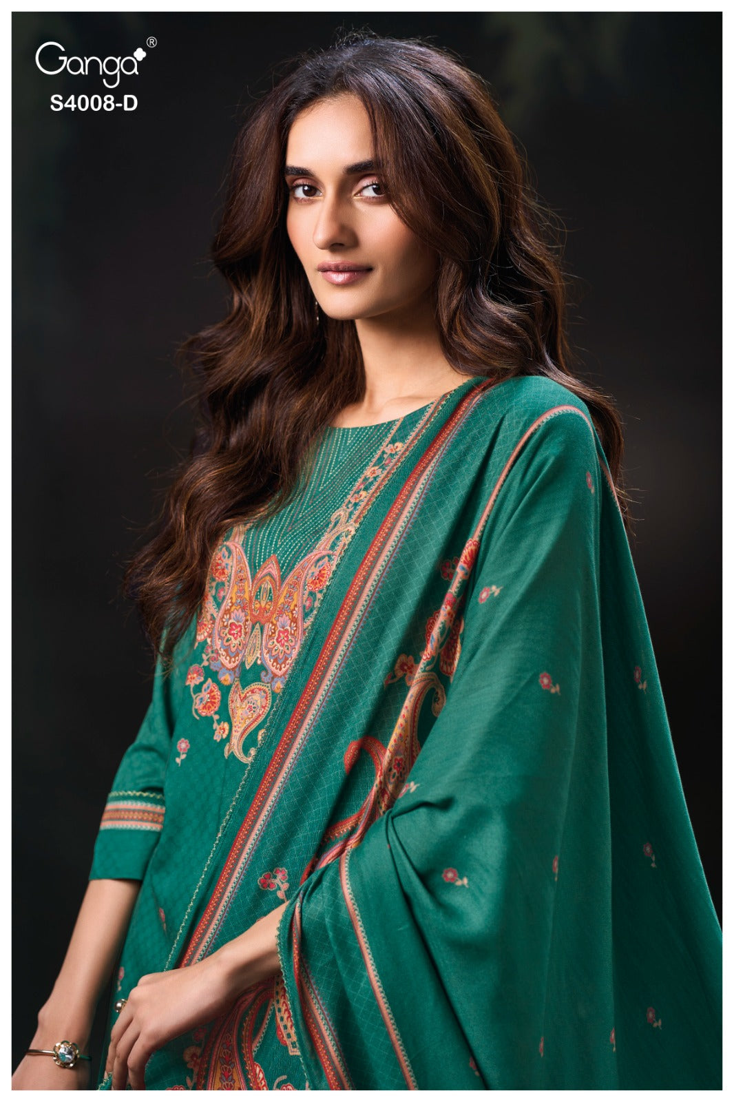 Ulyssa 4008 Ganga Premium Pashmina Suits Manufacturer Ahmedabad