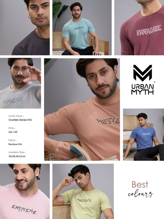 Um 169 Urban Myth Knit Mens Tshirts Manufacturer