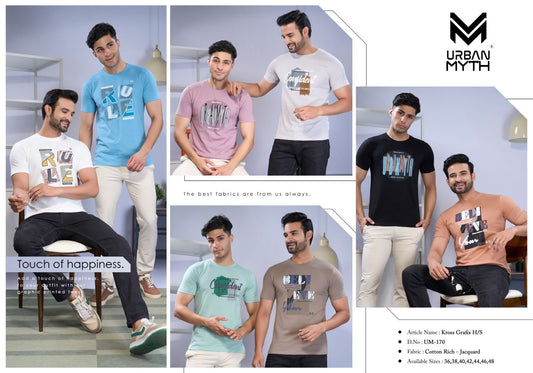 Um 170 Urban Myth Cotton Mens Tshirts Wholesaler Gujarat