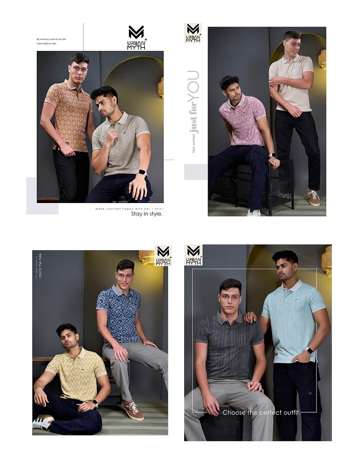 Um 189 Urban Myth Interlock Mens Tshirts Supplier Ahmedabad