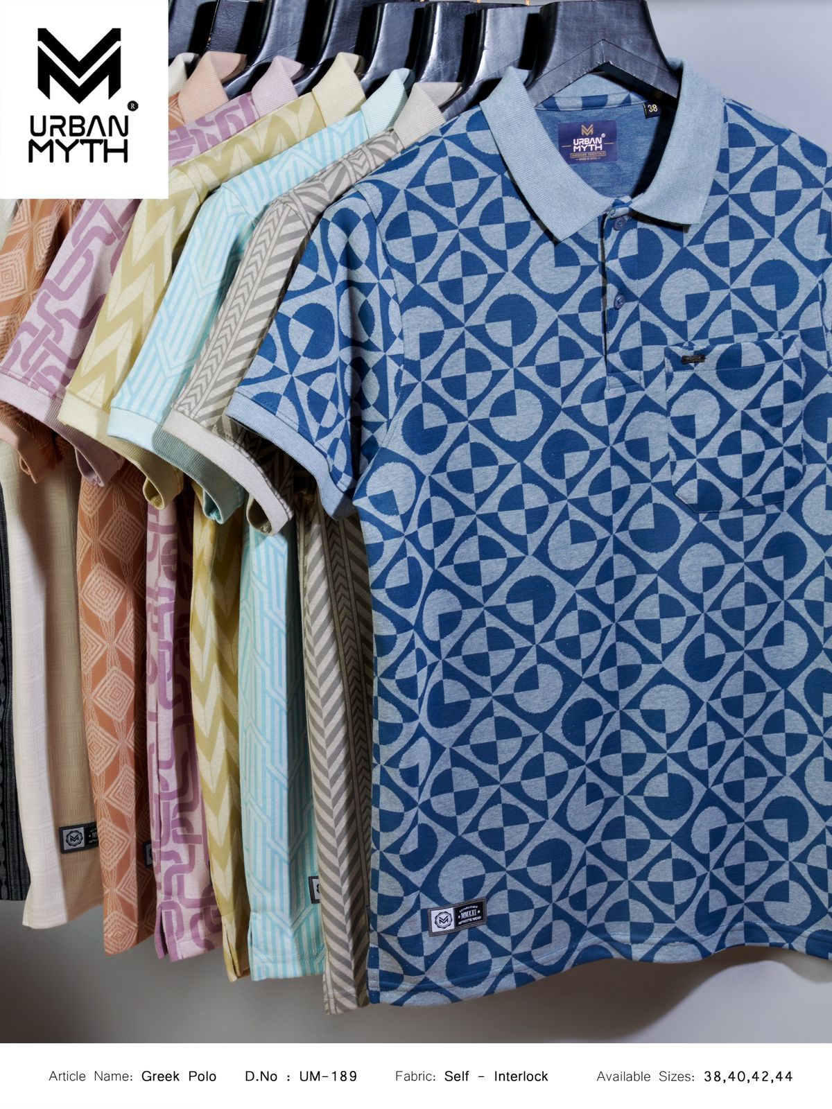 Um 189 Urban Myth Interlock Mens Tshirts Supplier Ahmedabad