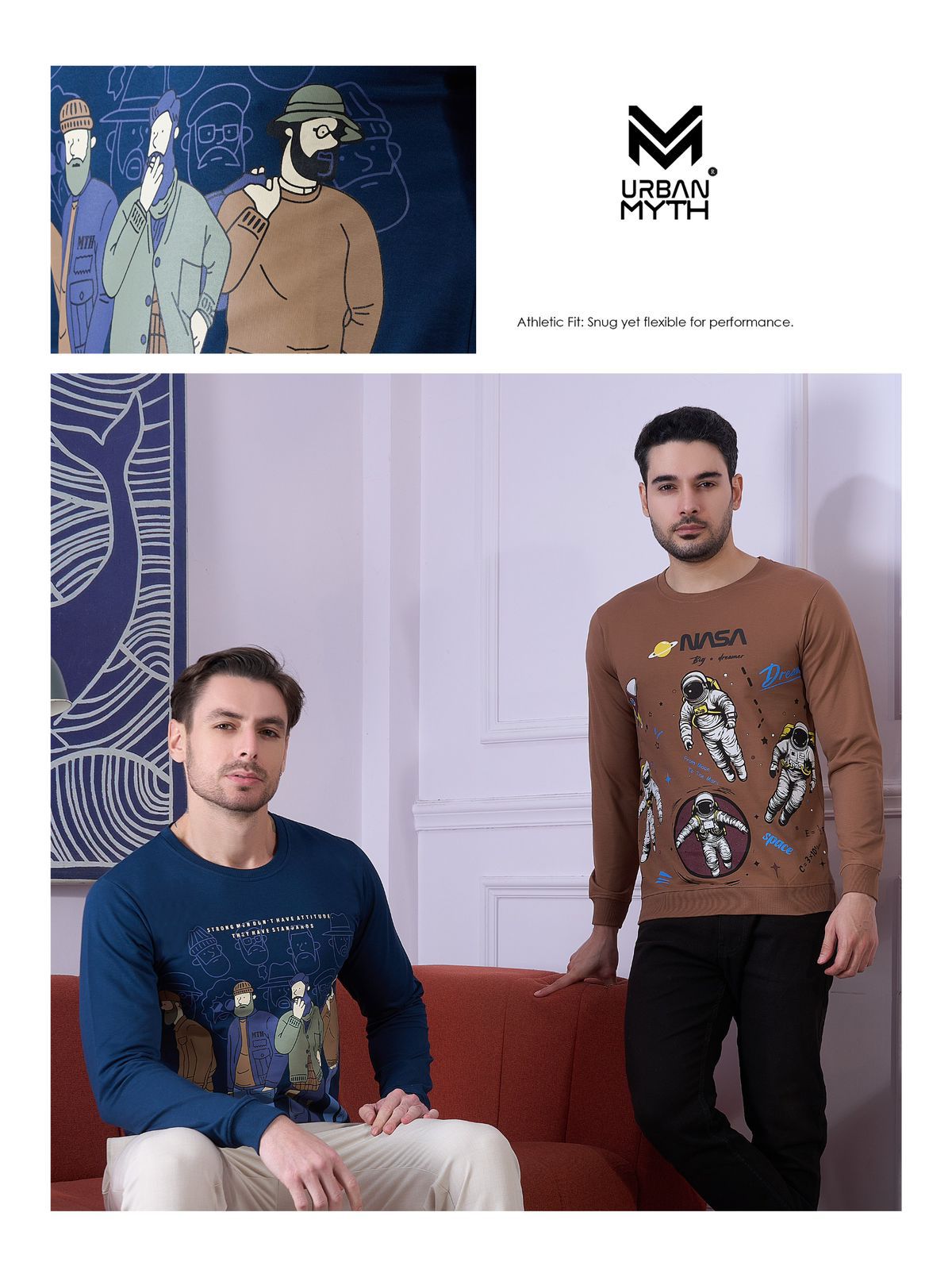 Um 263 Urban Myth Cotton Looper Mens Tshirts Supplier Ahmedabad