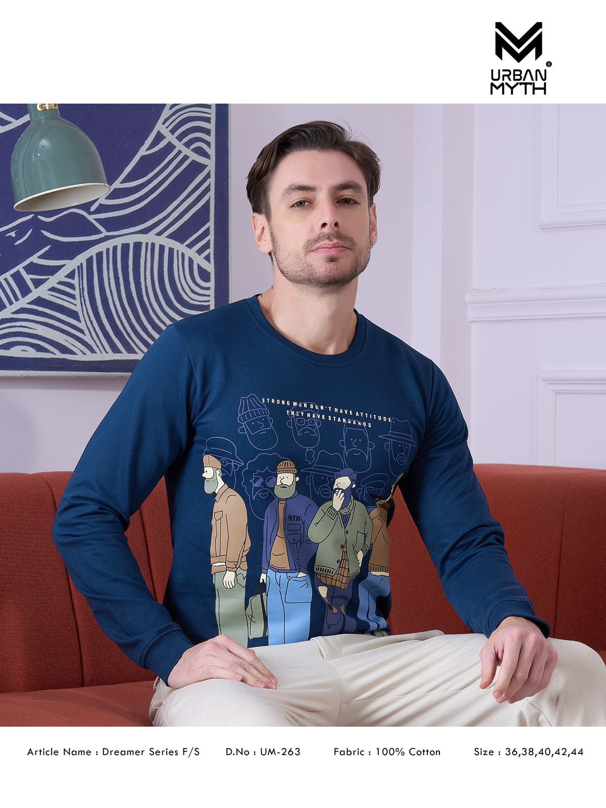 Um 263 Urban Myth Cotton Looper Mens Tshirts Supplier Ahmedabad