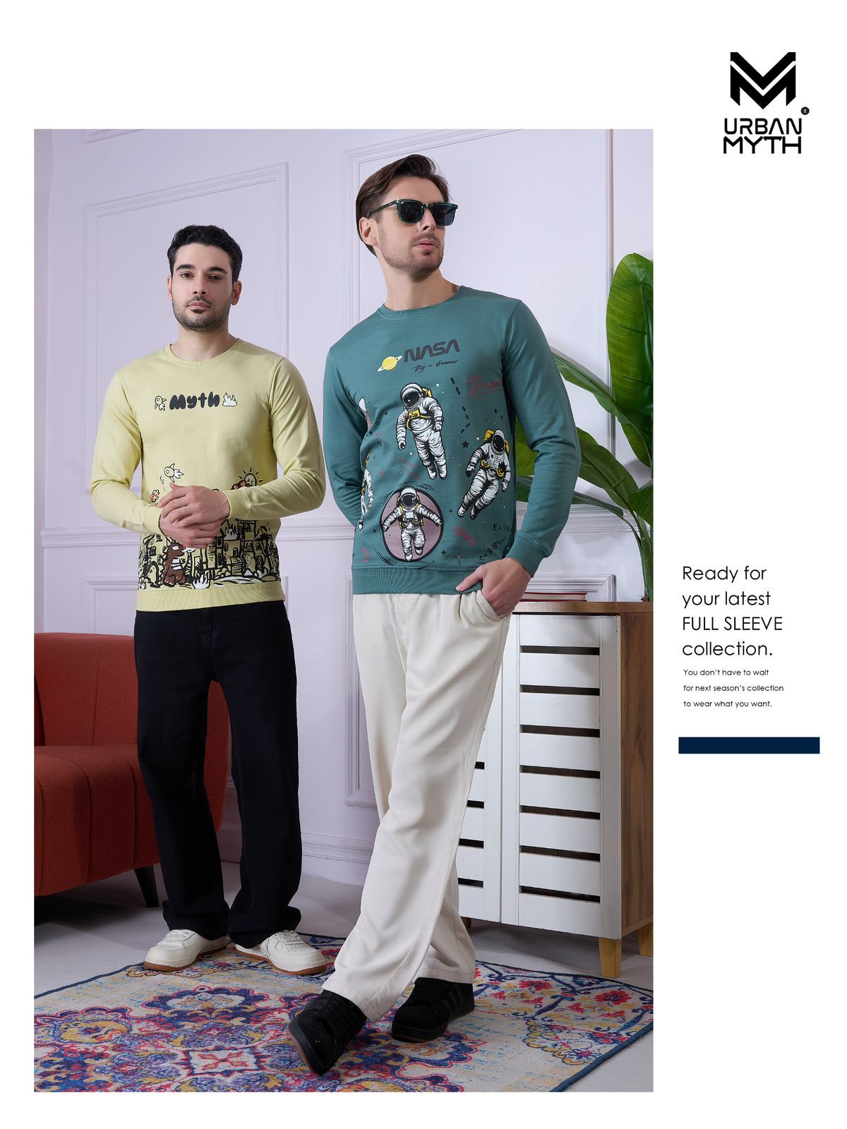 Um 263 Urban Myth Cotton Looper Mens Tshirts Supplier Ahmedabad