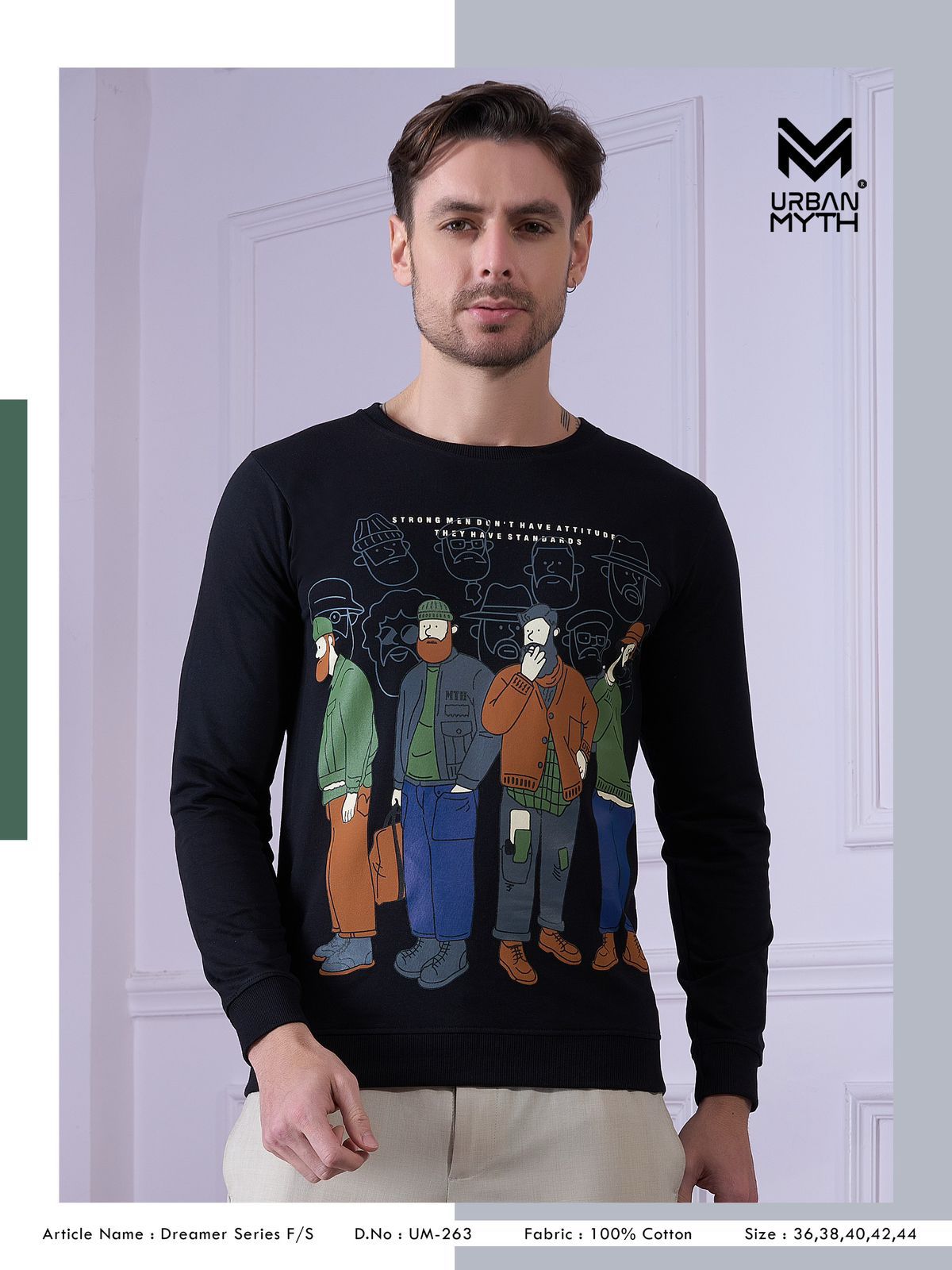 Um 263 Urban Myth Cotton Looper Mens Tshirts Supplier Ahmedabad