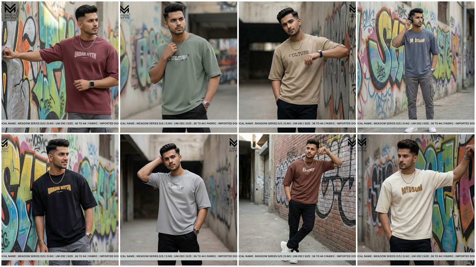 Um 292 Urban Myth Imported Dobby Mens Tshirts Wholesale