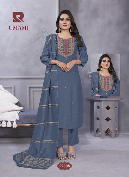 Umami Raashi Roman Silk Readymade Pant Style Suits Wholesaler Gujarat