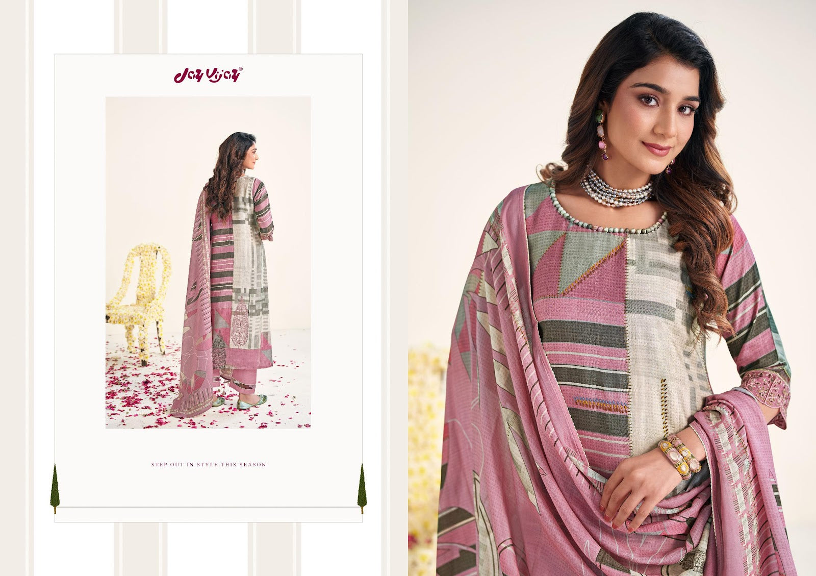 Umang Jay Vijay Moga Silk Pant Style Suits Wholesaler Gujarat