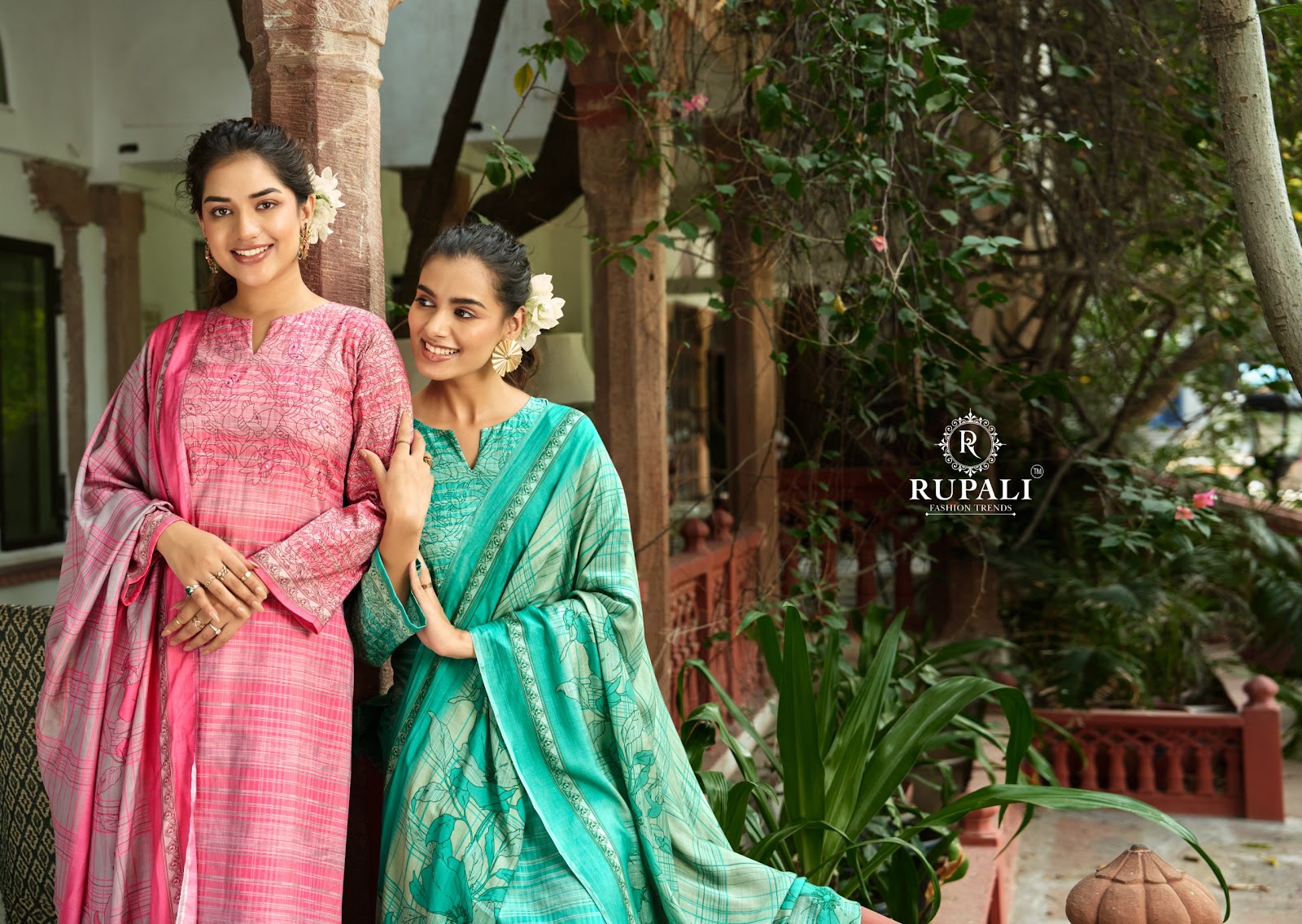 Umang Rupali Cambric Cotton Plazzo Style Suits Supplier Ahmedabad