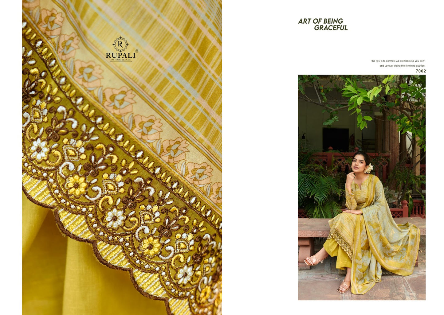 Umang Rupali Cambric Cotton Plazzo Style Suits Supplier Ahmedabad