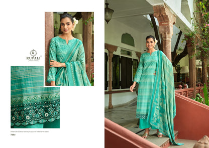 Umang Rupali Cambric Cotton Plazzo Style Suits Supplier Ahmedabad