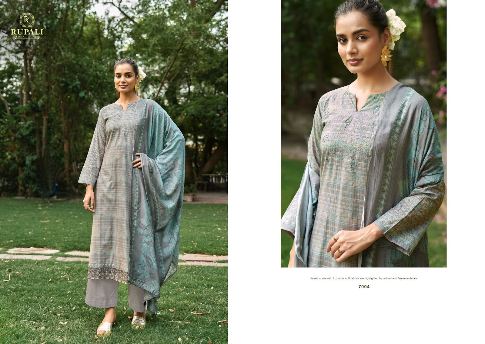 Umang Rupali Cambric Cotton Plazzo Style Suits Supplier Ahmedabad