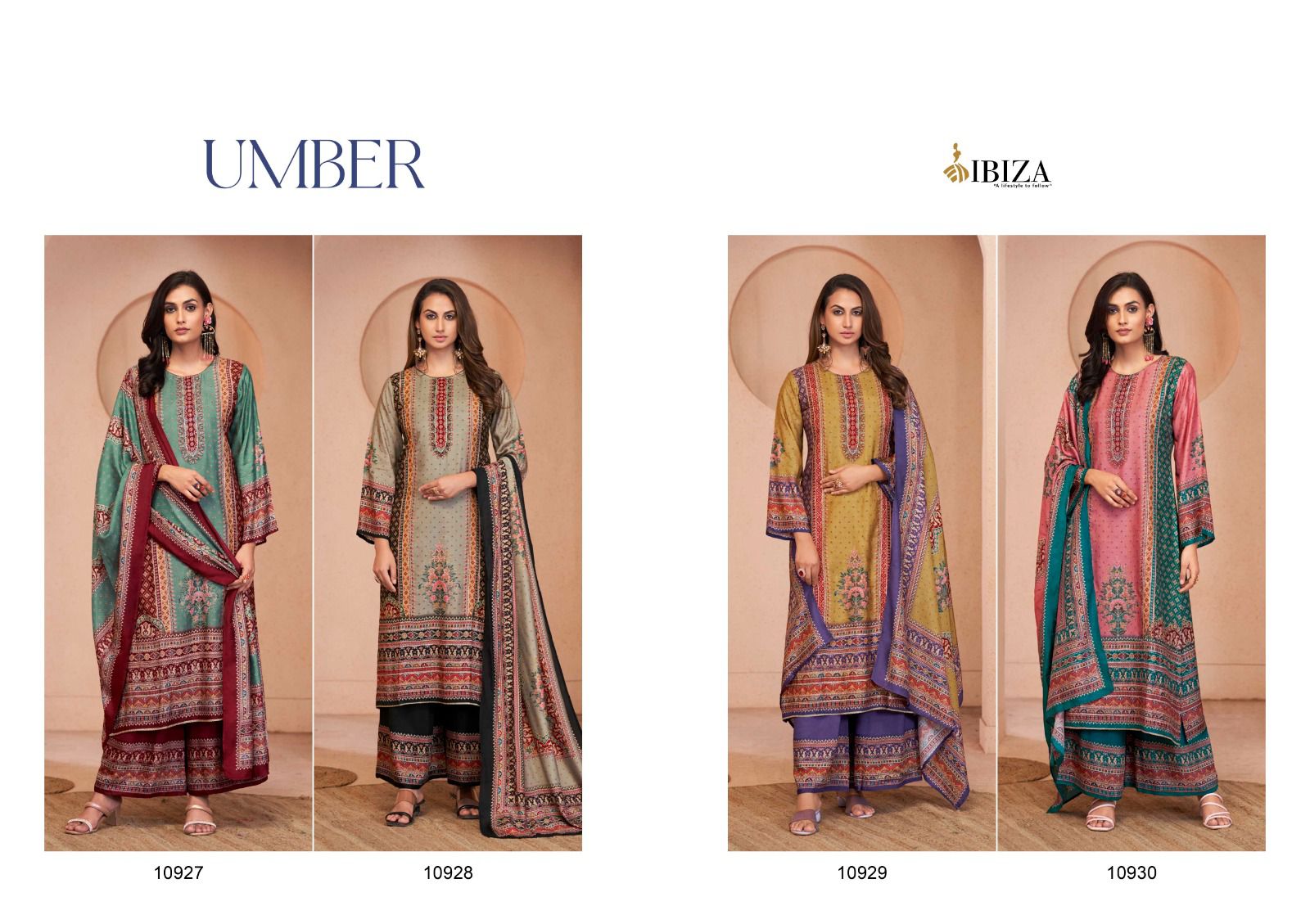 Umber Ibiza Bemberg Muslin Pant Style Suits Exporter Gujarat