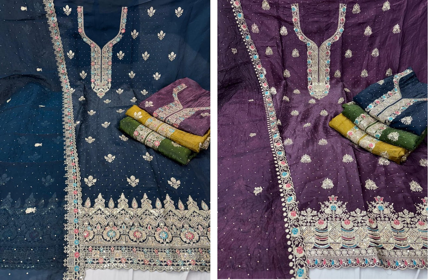 Umbrella Nayandeep Gold Crush Salwar Suits Exporter India