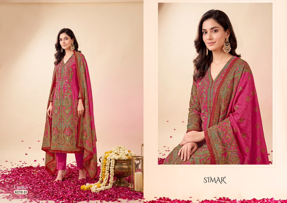 Umika Simar Viscose Twill Pant Style Suits Exporter Gujarat