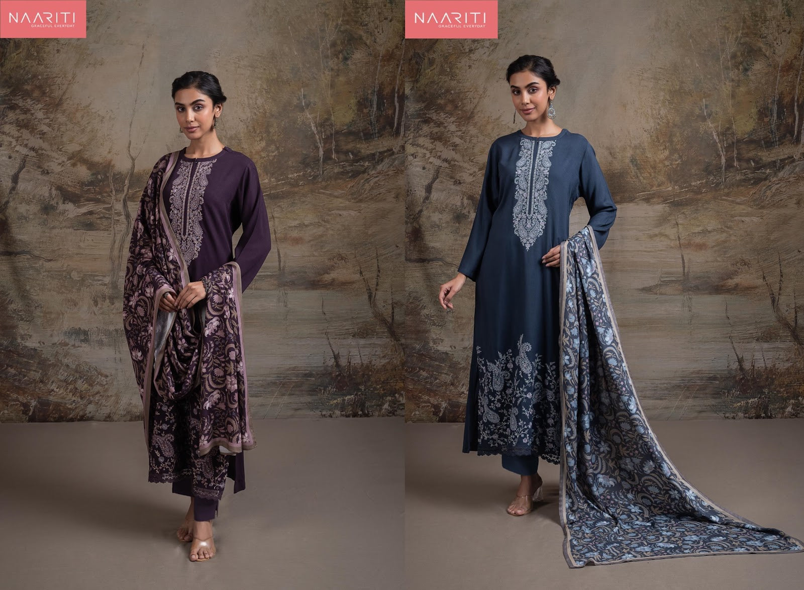 Umraa Naariti Pashmina Suits Supplier Ahmedabad