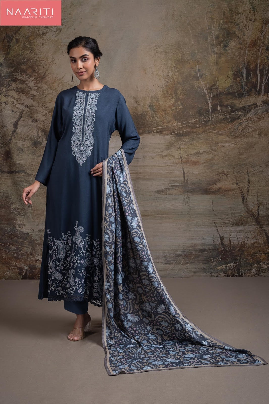 Umraa Naariti Pashmina Suits Supplier Ahmedabad