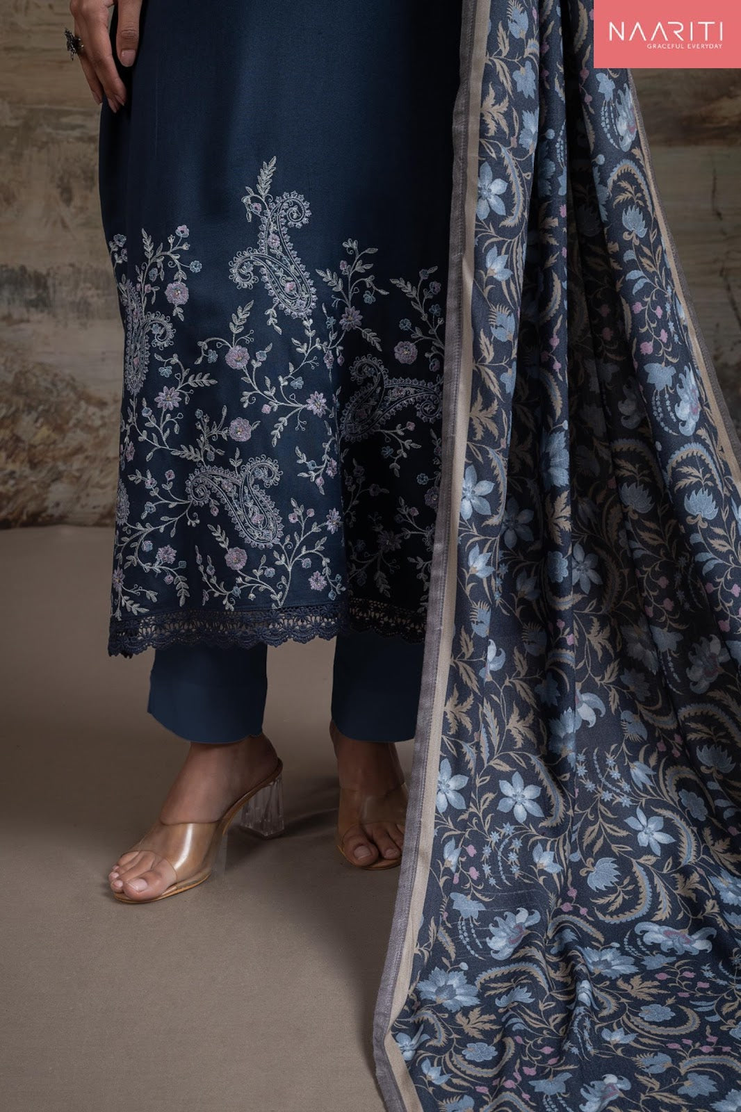 Umraa Naariti Pashmina Suits Supplier Ahmedabad