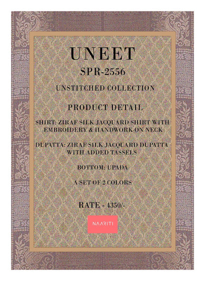 Uneet Naariti Silk Pant Style Suits Wholesaler India