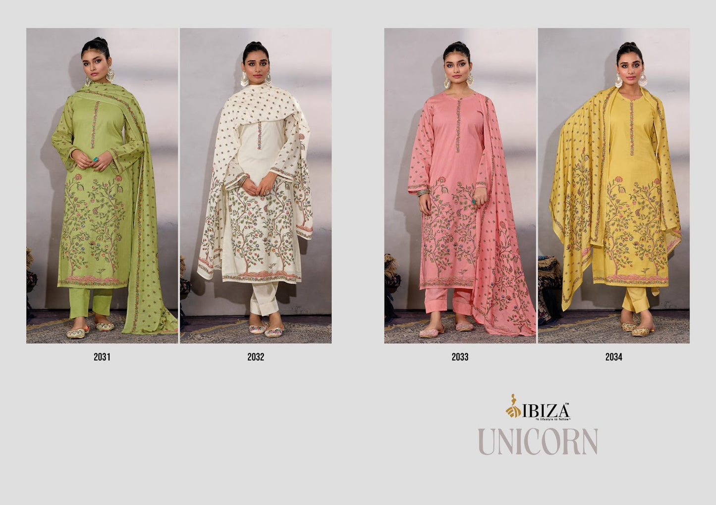 Unicorn Ibiza Pure Lawn Pant Style Suits Wholesale Price