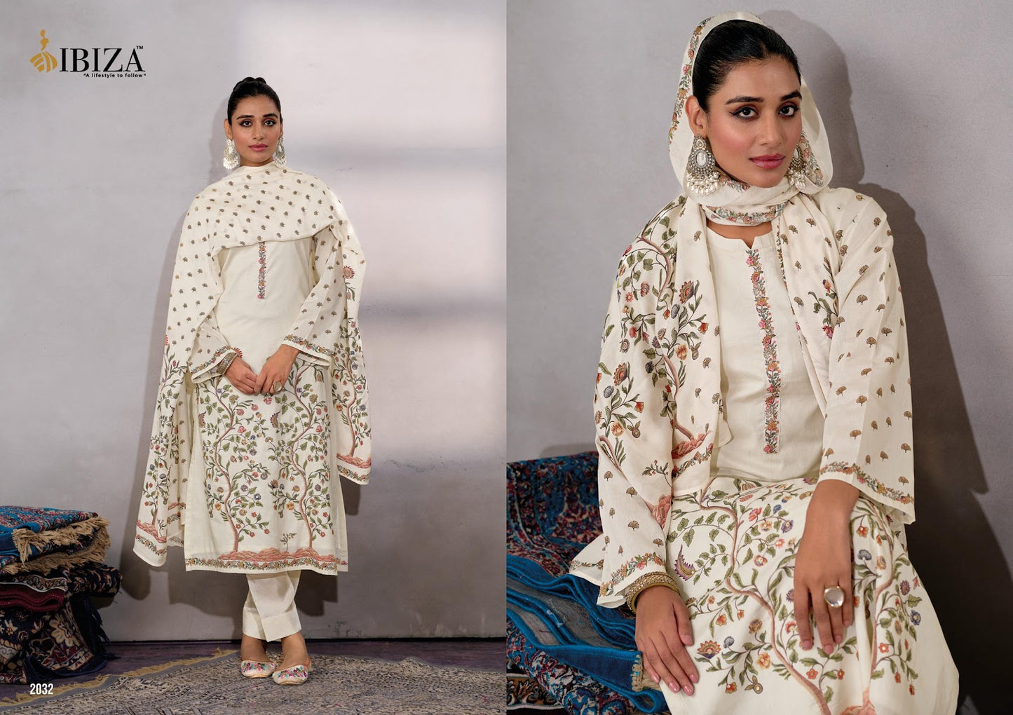 यूनिकॉर्न इबीसा शुद्ध लॉन पैंट स्टाइल सूट थोक मूल्य