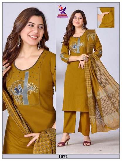 Universe Look Mlm Kalash Lifestyle Dhabu Cotton Readymade Pant Style Suits Exporter