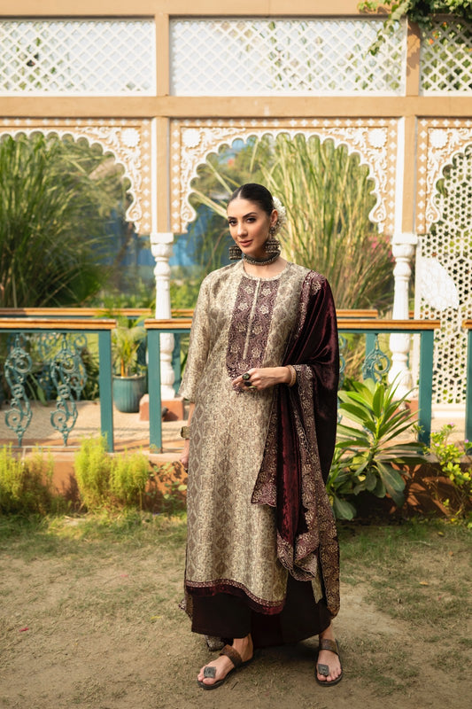 Unjaa Naariti Silk Velvet Suits Wholesale Price