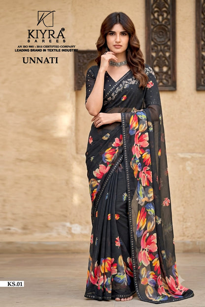 Unnati Kiyra Weightless Sarees Manufacturer India