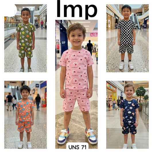 Uns 71 Imp Cotton Looper Boys Co Ord Set Supplier Gujarat