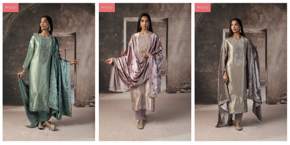 Unshi Naariti Pure Silk Velvet Suits Supplier Ahmedabad