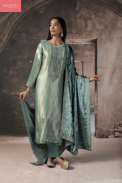 Unshi Naariti Pure Silk Velvet Suits Supplier Ahmedabad