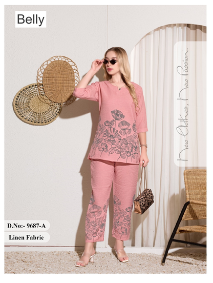 Design 120725 Belly Linen Co Ord Set Manufacturer