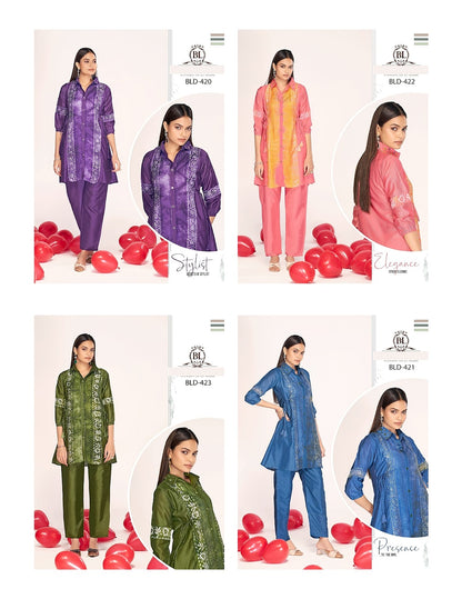 Unveiling Bl Chanderi Co Ord Set Wholesale Price