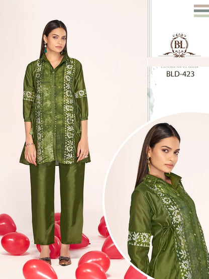 Unveiling Bl Chanderi Co Ord Set Wholesale Price