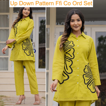 Up Down Pattern Ffi Cotton Co Ord Set Supplier India
