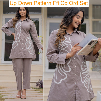 Up Down Pattern Ffi Cotton Co Ord Set Supplier India