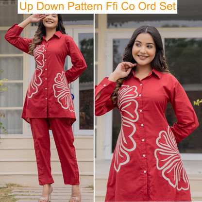 Up Down Pattern Ffi Cotton Co Ord Set Supplier India