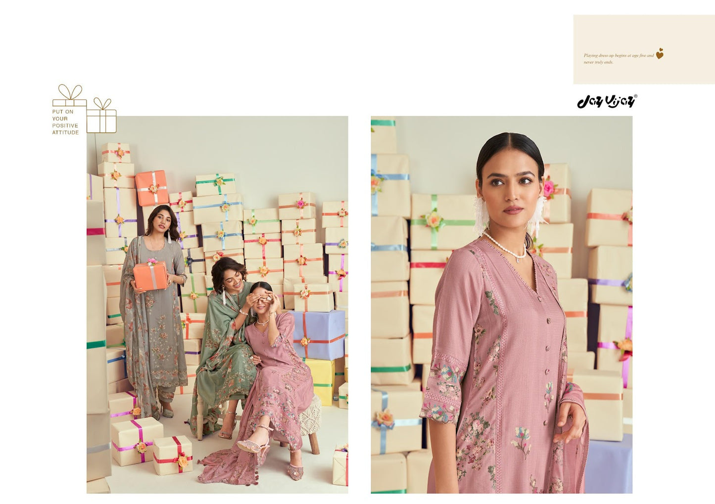 Uphaar Jay Vijay Muslin Silk Pant Style Suits Wholesale Price