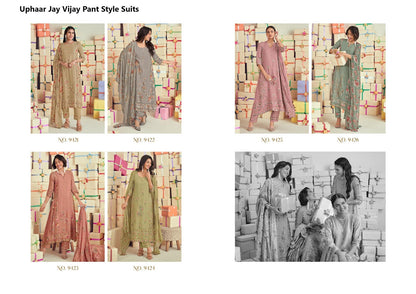 Uphaar Jay Vijay Muslin Silk Pant Style Suits Wholesale Price