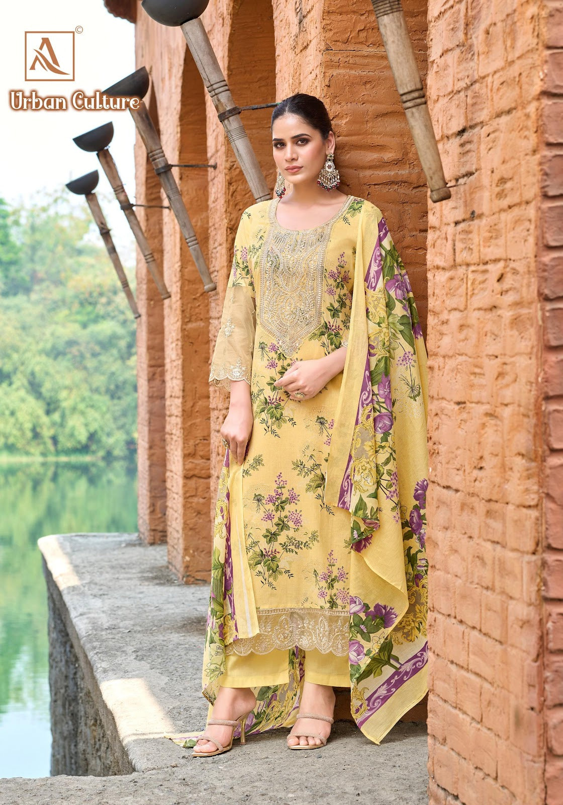 Urban Culture Alok Cambric Cotton Karachi Salwar Suits Wholesale