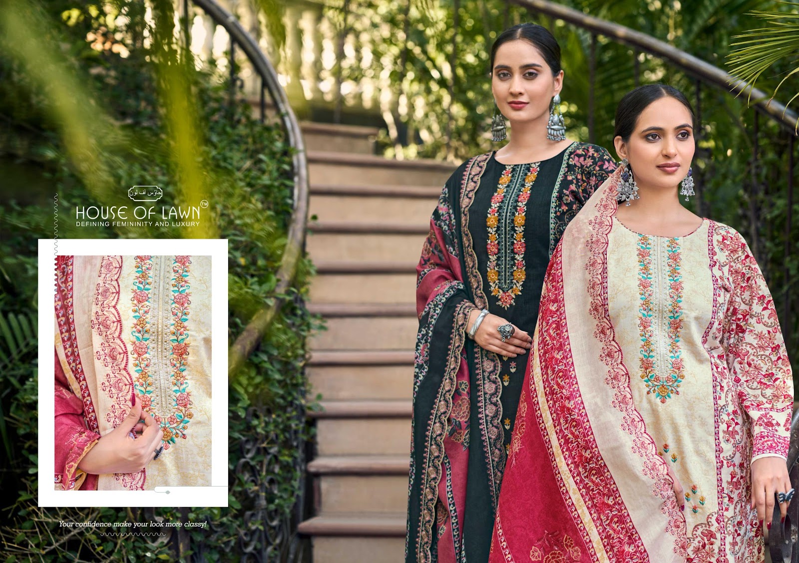 Urbane House Of Lawn Cotton Karachi Salwar Suits Wholesale Price