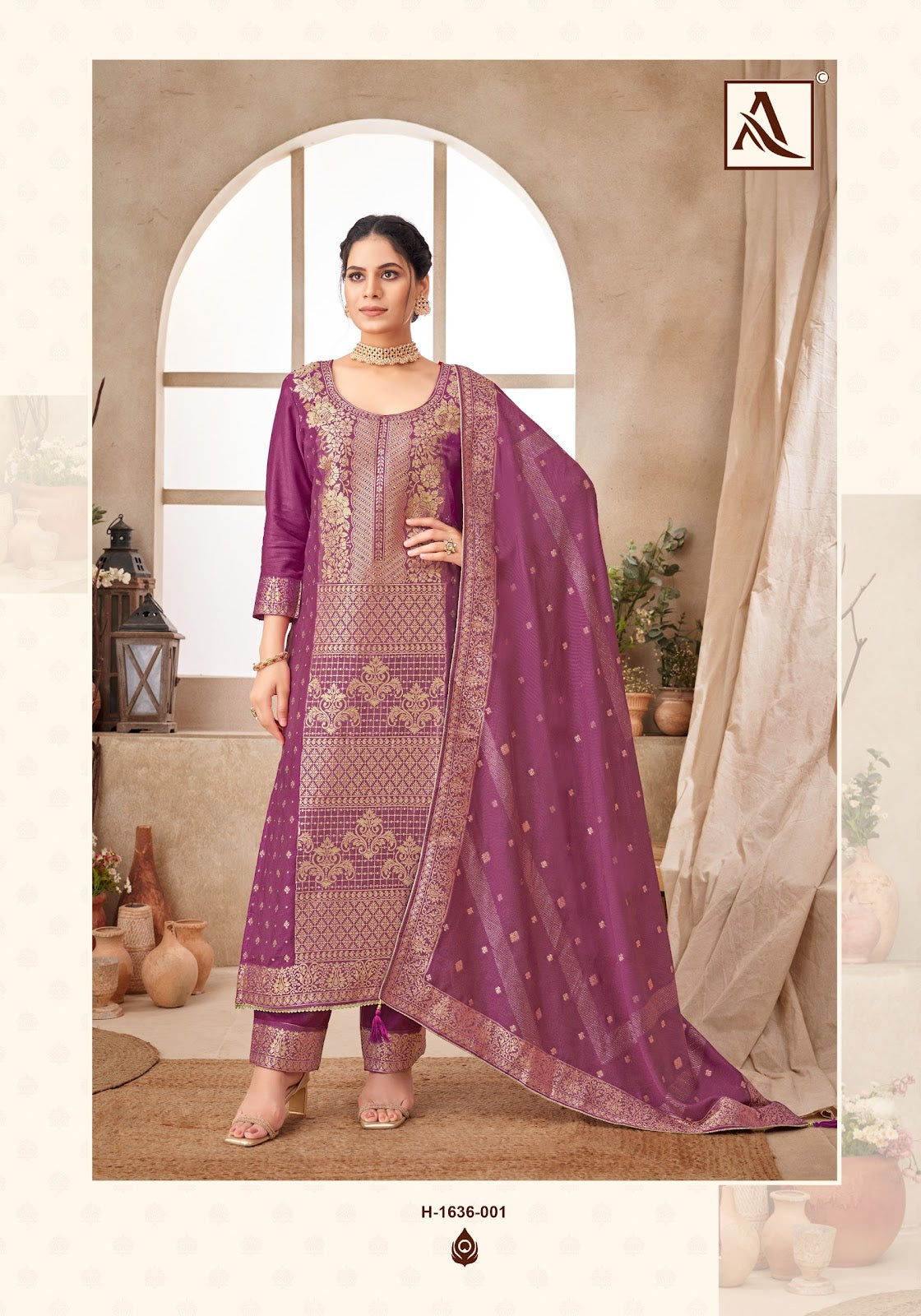 Urjaa Alok Viscose Pashmina Suits Supplier